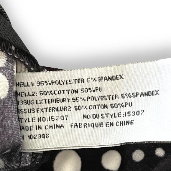 🍀NWT Tulle Black Side Zip Stretch Pocket Polka Dot Mini Skirt Size L - Picture 7 of 8